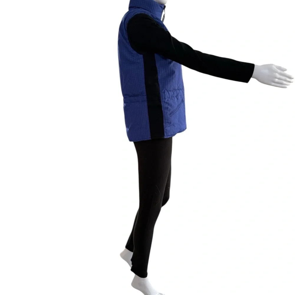 The North Face Blue and Black Quilted Vest